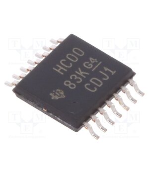 SN74HC00PW IC: digital; NAND; Ch: 4; IN: 2; SMD; TSSOP14; 2÷6VDC; -40÷85°C; tube Va1yHglaBrjvZMYcAT-PLZEJRyBKHr5sZq9KvmKcUyo