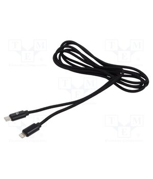 CCDB-MUSB2B-CMLM-6 Cable; USB 2.0; Apple Lightning plug,USB C plug; 1.8m; black ZvizwKzTE8K0aIHLkNRexgN3dx4QGb-f0ognWLiaFmQ