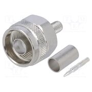 J01020A0119 Connector: N; plug; male; straight; 50Ω; crimped; for cable; PTFE o5FhfHJ5VPs7CgTrSOWJeXvvx6-H8fqi5Lic4pwOTFc