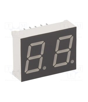 KW2-502AGA Display: LED; 7-segment; 12.7mm; 0.5"; No.char: 2; yellow-green yQ1LcYzOGMnChbjrzBFPDKmTTRdrrsY80SQo0DhWr4E