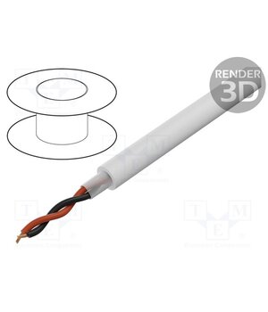TSK1173 WHITE Wire: assembly; 2x0.75mm2; stranded; -20÷70°C; Colour: white; 100m P4vd_7z6Q7FSxZK5W43kNT9uY6vsqVlXHLGfLYYTH-g