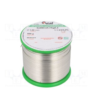 SN99CU07AG03-1.1.3/1.0MM 500G Tin; lead free; Sn99Ag0,3Cu0,7; 1mm; 500g; reel; 216÷227°C; 3% -c7W4cntFAv6amC8cD4ZNgjN2d-j_cfc_RA-sltt7Ck