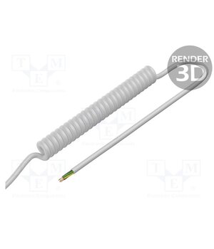 SPT00197B Wire: coiled; 6x0.5mm2; unshielded; PUR; white; 300V; 0.1m; 0.4m iSCJPyK9f1ZOR_GWTFKwuwA3ldCKUn38sLomLeV5VPU