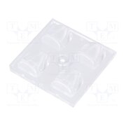 C13699_STRADA-2X2-DN LED lens; square; transparent; H: 8.05mm; Body dim: 50x50mm ZHPy0GyBMkhMpNFqN1cdI3zLSbNfosONXqVckeLCQgw