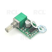 Audio stiprintuvo modulis 2x3W su potenciometru, 4-8Om, PAM8403, mait. 5V (pvz. USB) ABA01P.jpg