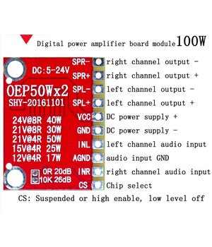 Audio stiprintuvas OEP 2x50W D klasė 4.5-24V DC, 25x20x2mm ABA08+1.jpg