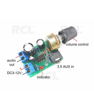 Amplifier Board 0.5...10W MINI LM386 YX1667 ABA12+2.jpg