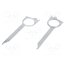 KLUCZ-65.234 Radio release key; Kenwood; 2pcs; silver swKTGj4aEg9NVfTHRRXk2mib2lvKtm5Ch1nq3URd_Uc