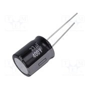 EEUEE2G330S Capacitor: electrolytic; THT; 33uF; 400VDC; Ø16x20mm; ±20%; 10000h NfGUDi5lHxviuLNit17MVHW413cBvn2NuzX-CkaYbpE