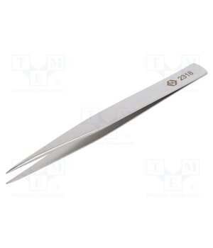 T2318 Tweezers; 130mm; for precision works; Blade tip shape: sharp LhSm5w2bsliVAdBuwpfe4VXJR62ZptBtEBlXh0wVgNw