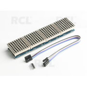 LED MATRICOS MODULIS MAX7219 4in1 mėlyn. 4x64, tinka Arduino ABMAX7219_4M.jpg