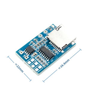 TF Card MP3 Decoder Board with 2W Mixed Mono Memory Play Function ABMP303+1.jpg