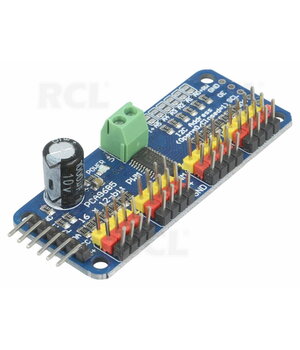 PWM/Servo variklių valdiklis, I2C sąsaja, 16 Channel 12-bit PCA9685 ABRDV04.jpg