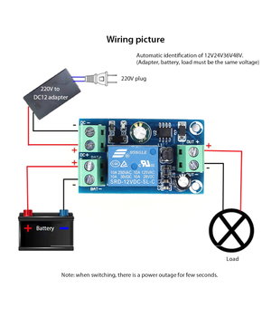 Automatic Switching Module UPS Emergency Cut-off Battery Power Supply 12V to 48V ABRM31+1.jpg