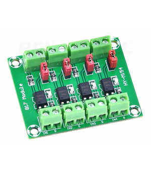 OPTRONO modulis 4 kanalai, PC817, 3.6-30V ABRM374.jpg