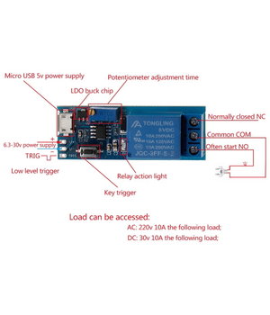 Timer Module Trigger Delay Relay Module 5-30V Micro USB ABT03+2.jpg