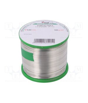 SAC0307 0.80 500G Tin; lead free; Sn99Ag0,3Cu0,7; 0.8mm; 500g; reel; 216÷227°C; 3% W1yVIOpPDFwKpEhbmatIWTf0L4LX_3LutLg3zrVUmvw