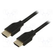 61637 Cable; HDMI plug,both sides; PVC; HDCP 2.2,HDMI 2.1; 0.5m; black IP_K8T2ZbTgqZANbR8IGANZrEf-VR-2SR_7b7sUPIbw