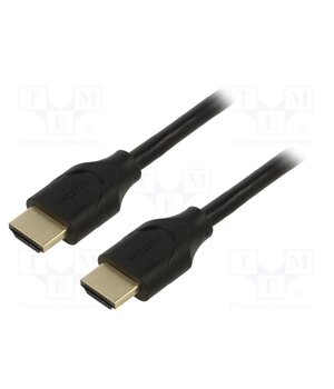 61637 Cable; HDMI plug,both sides; PVC; HDCP 2.2,HDMI 2.1; 0.5m; black IP_K8T2ZbTgqZANbR8IGANZrEf-VR-2SR_7b7sUPIbw