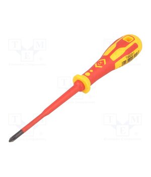 T49243-1 Screwdriver; insulated,slim; Pozidriv®; PZ1; Blade length: 100mm Ee4_oQRIkkM5r2HTyoGHwvIpdMgNgQbdfrrsfle2GH0