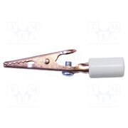 BU-60CHS-9 Crocodile clip; 10A; white; Grip capac: max.7.9mm 67MzDY_ogjPxbEd3uAgtNPclSTEdSBkwRXEjkQkBsRk