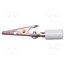 BU-60CHS-9 Crocodile clip; 10A; white; Grip capac: max.7.9mm 67MzDY_ogjPxbEd3uAgtNPclSTEdSBkwRXEjkQkBsRk