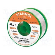 478102 Tin; lead free; Sn99,3Cu0,7; 1mm; 250g; reel; 3.5%; Flux: SW26; ALU1 UqmOwkN8rc5NSmsBWqNoY-45ewHA4peSmcoeEDUkmWg