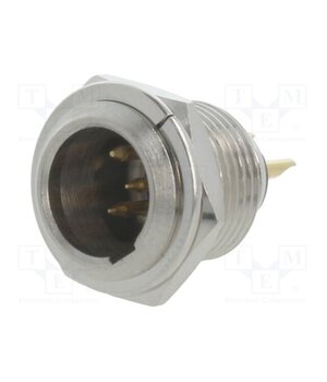 MXLR-4W-C Connector: XLR mini; socket; male; PIN: 4; soldering; Ø11mm UMYkNNojznLBWtOWm7hJbWyZLk67af1BL4-Ki0lEHZ8