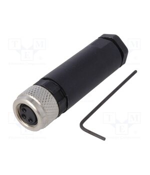 PXPPAM08FBF03AST Connector: M8; female; PIN: 3; 60V; IP67; for cable; plug; 3A iizh9MRIU0V03SZ7LaTJau67lCJvjtHdco164-U3pzc