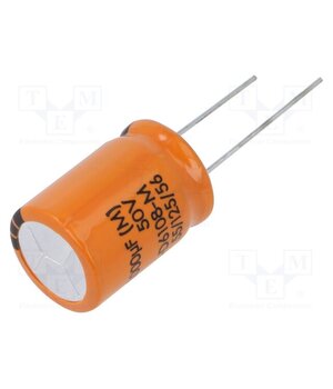 B41866D6108M000 Capacitor: electrolytic; THT; 1mF; 50VDC; Ø18x25mm; Pitch: 7.5mm cfpK78NUNhWl0alY72gHmRpawESycPO4rdm1DCPn7tQ