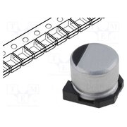 RC1A107M6L005VR Capacitor: electrolytic; SMD; 100uF; 10VDC; Ø6.3x5.3mm; ±20%; 1000h eLD3etdOUKMHCgbaDGCcN4o4FhlFyXO9s6UMtD-FkXw
