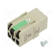 09120052734 Connector: HDC; contact insert; female; 16A; 400V; Han Q; PIN: 6 X6hxWtWFKG4qiCbpfcnjbK3VfKatVLakXXcsOe0ID-g