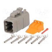 S-DTM 06-6 S Connector: wire-wire; plug; female; DTM; PIN: 6; IP68; for cable X9kVgJHTlVpBv2NM-34NLfsc0h2ub6aifDA8l943eRM