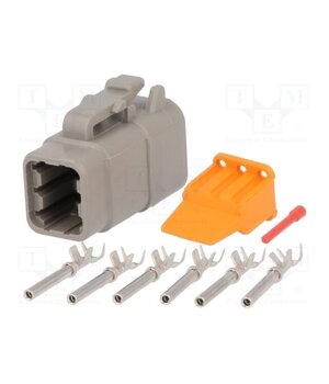 S-DTM 06-6 S Connector: wire-wire; plug; female; DTM; PIN: 6; IP68; for cable X9kVgJHTlVpBv2NM-34NLfsc0h2ub6aifDA8l943eRM