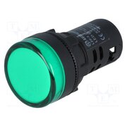 L22 220VAC G Control lamp; 22mm; L22; -20÷60°C; Illumin: LED; 230V; Ø22.5mm; IP65 5QV3iyV_IY54FXVDkQFWN2Co6ezEMKnxLxb-Pkve8u4