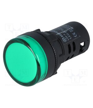 L22 220VAC G Control lamp; 22mm; L22; -20÷60°C; Illumin: LED; 230V; Ø22.5mm; IP65 5QV3iyV_IY54FXVDkQFWN2Co6ezEMKnxLxb-Pkve8u4