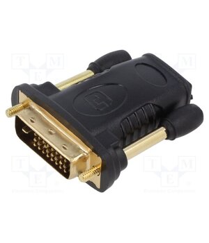 68931 Adapter; DVI-D (24+1) plug,HDMI socket; black ivhonZIwgBc1ofLBRlnAyNLjbPAbFuSDBt5sbNQ6WbQ