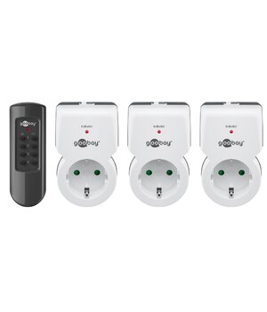 DISTANCINIS valdymo perjungėjas 230V komplektas, 3 lizdai + nuotolinis pultelis ADIP223.jpg