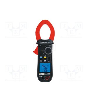 F407 Meter: multifunction; digital,pincers type; Øcable: 48mm; LCD Vrej9ifelZgFCLRpHEgHpecqQg5cXIhK4UB6_evfocE