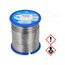 B21PW15-09090-2A104 Tin; lead-based; Sn60Pb40; 0.9mm; 0.25kg; reel; 183÷190°C 9fbSDbZ3REPPvqdXVX3RHFxgJ6bFMG8cAWUyuTG9jKI