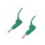 66.9407-10025 Connection cable; 32A; banana plug 4mm,both sides; Len: 1m; green 7QJfFtUggAz6SI8Ts8lIG5DwIzME7ce26QAaibQD7jY