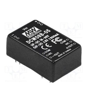 DCW08A-12 Converter: DC/DC; 8W; Uin: 9÷18VDC; Uout: 12VDC; Uout2: -12VDC; DCW08 QSH0YECDVbZThxWN-XF-ouquBRsP0lmoiAIjoOBtUes