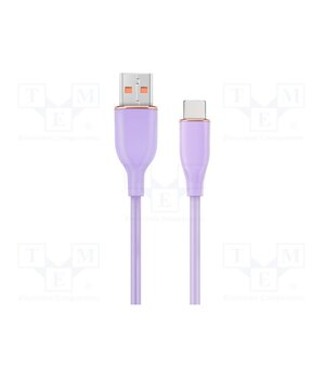 CC-USB2S-AMCM-1.5M-P Cable; USB 2.0; USB A plug,USB C plug; 1.5m; violet; silicone aN8wn0slTbHntoIantVLMXSb4SrxaiH5bMI_n8Q_GJM