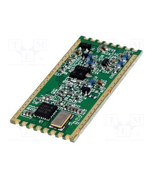 RFM23BP-433S2 Module: RF; FM transceiver; FSK; 433.92MHz; SPI; -120dBm; 3.3÷6VDC 3snVpoNrVuCEcvQNimCUd5GsDFoTZH9TfL7276Q2o1U