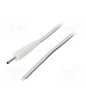 P07-TT-T050-050WH Cable; 2x0.5mm2; wires,DC 2,35/0,7 plug; straight; white; 0.5m ZPwfNJ0NkD4CiSf_J1SuMlBlJ3Nallcn5dJ838-ug1g
