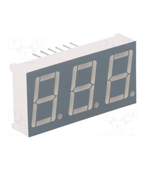 FYT-5631AUHR-21 Display: LED; 7-segment; 14.2mm; 0.56"; No.char: 3; red; 30÷60mcd XDjvpoWdEZX2XM4SDywsXgM4Rcpvf7dwXI1xkeup8Tc