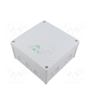 81040001 Enclosure: junction box; X: 152mm; Y: 152mm; Z: 80mm; IP66; grey; ABOX ScbIUwC52qxFy8lUIvHDknb_Yam1uAZbilZ2UOpj3h8