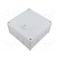 81040001 Enclosure: junction box; X: 152mm; Y: 152mm; Z: 80mm; IP66; grey; ABOX ScbIUwC52qxFy8lUIvHDknb_Yam1uAZbilZ2UOpj3h8