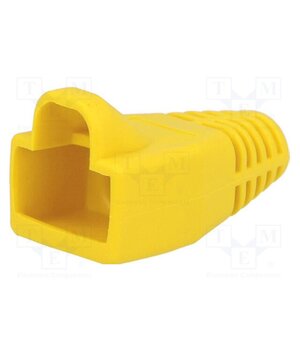 MHRJ45SRB-Y RJ45 plug boot; 6mm; yellow YzMNFx5InBgNvkTYC4-wuYlSGP0-EAH18v12w2rU26M