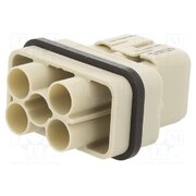 C14610A00650012 Connector: HDC; module; male; 400V; PIN: 6(4+2); 6+PE; w/o contacts LusI8OqPlanGu8bS0FcZl_y-nWEqQzDBIa-S4Z0ST9Q